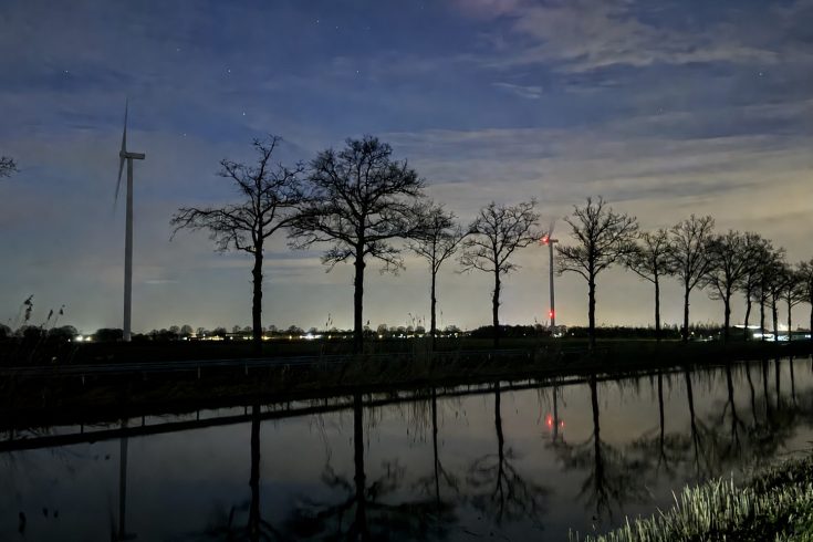 Minder nachtelijke verlichting bij windpark De Kookepan